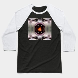 Fire Monster Baseball T-Shirt